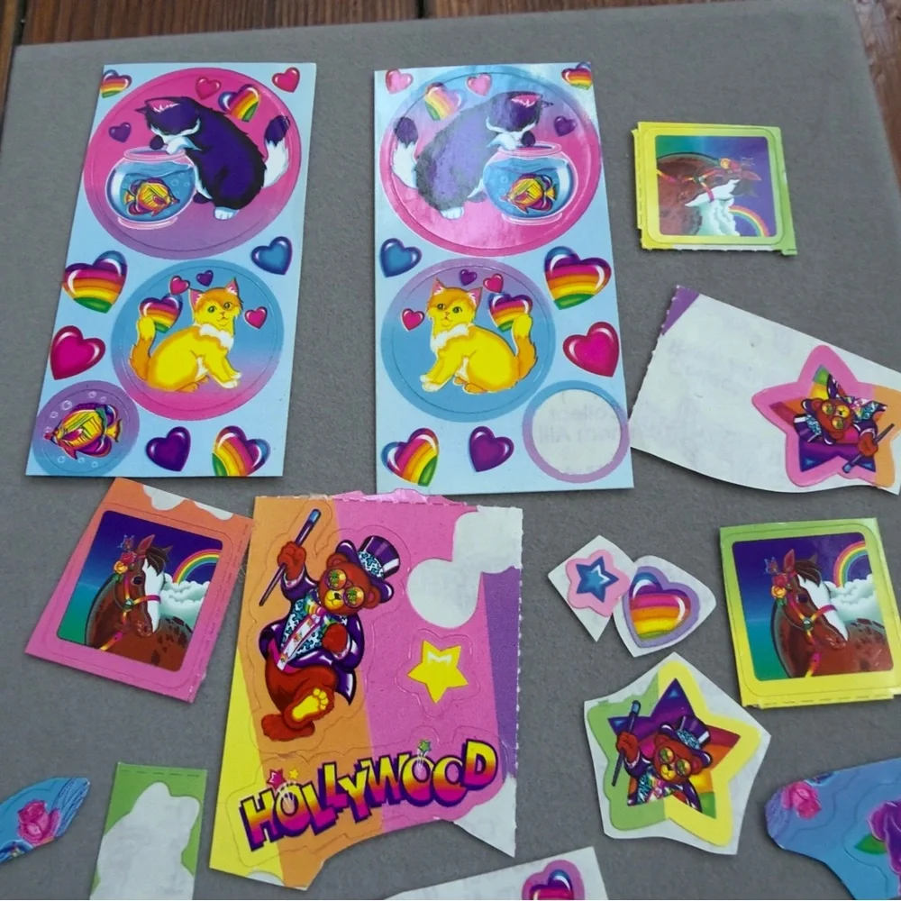 Vintage 90s Lisa Frank scattered sticker lot